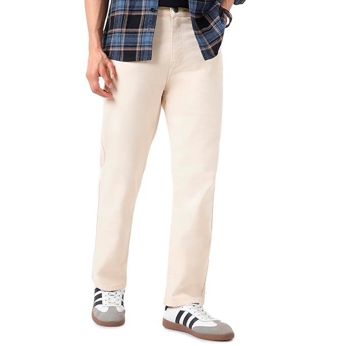 Urbano Fashion Men Mid Rise Straight Fit Washed Jeans Stretchable - Image 2