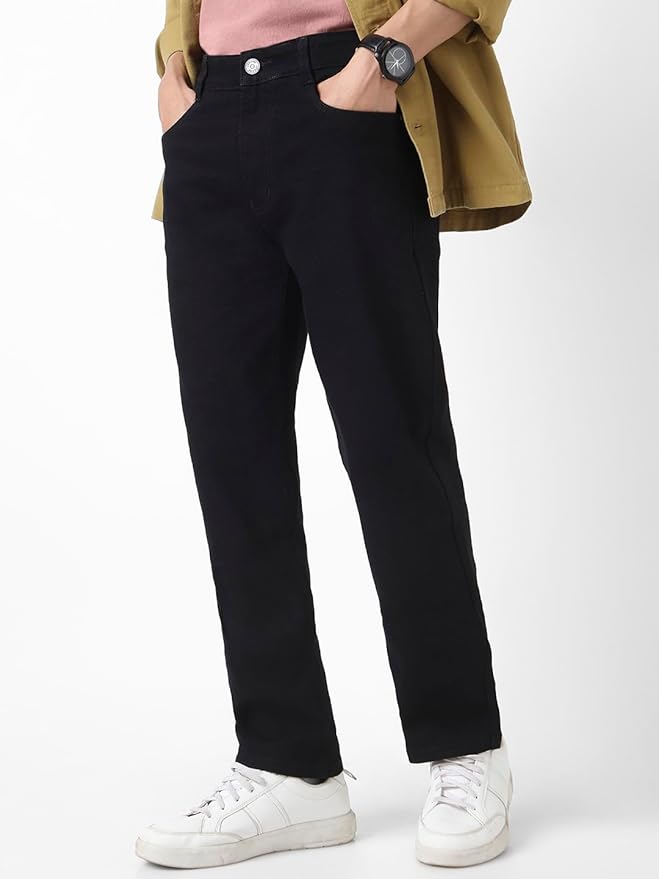 Urbano Fashion Men Mid Rise Straight Fit Washed Jeans Stretchable - Image 14