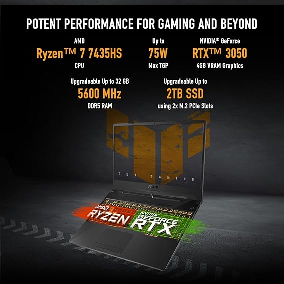 ASUS TUF Gaming A15, AMD Ryzen 7 7435HS Gaming Laptop - Image 11