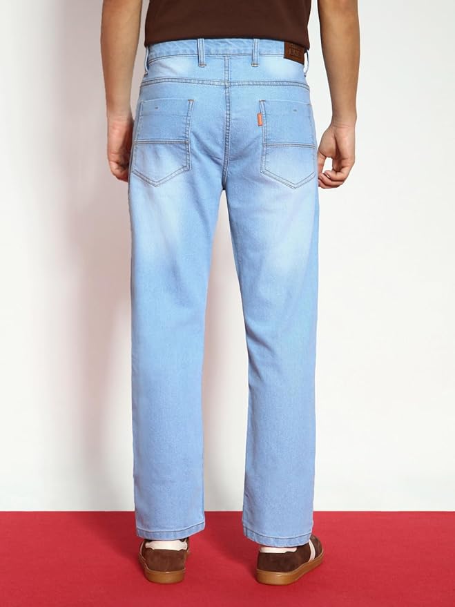 Urbano Fashion Men Mid Rise Straight Fit Washed Jeans Stretchable - Image 16
