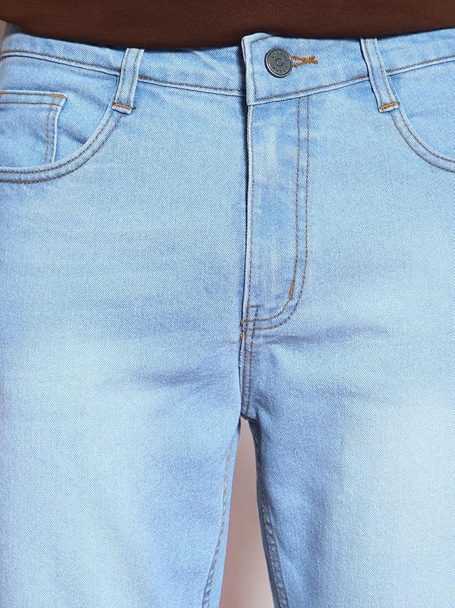 Urbano Fashion Men Mid Rise Straight Fit Washed Jeans Stretchable - Image 17